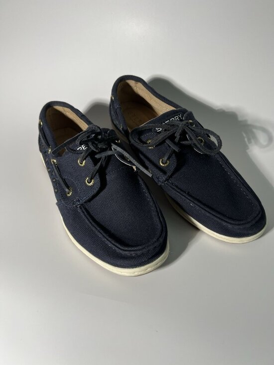Sperry Shoes - Sperry Koifish Boat Shoes Blue Canvas Women’s Size 8